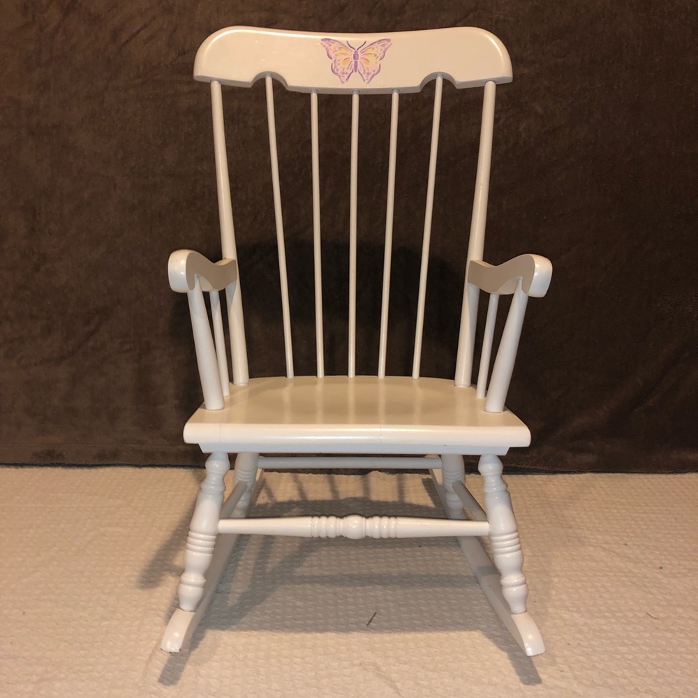 White Rocking Chair
